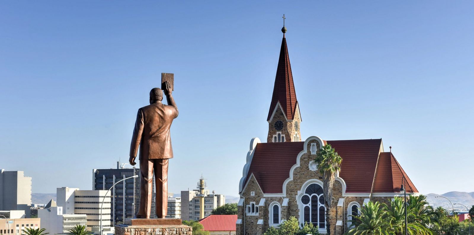 Christ Church and the Independence Museum in Windhoek